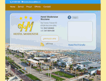 Tablet Screenshot of hotelmodenese.com